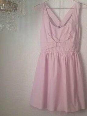 Crystal Doll SZ 5T Pink Cotton Halter Pleated Bodice Dress